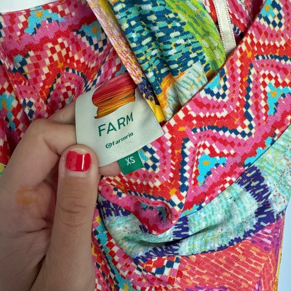 Farm rio xs tapestry wrap halter neck dress new - Picture 4 of 5